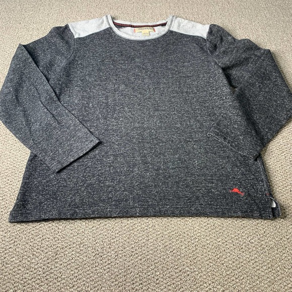 Tommy Bahama Mens Sweater Size XL Gray‎ Long Sleeves Crew Neck Pullover Knit - Picture 1 of 11